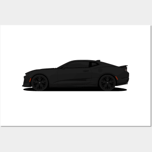 CAMARO BLACK Posters and Art